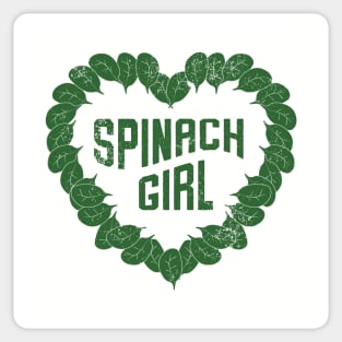 Spinach Girl Heart Of Green Sticker